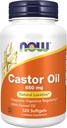 Óleo de Castor 650mg 120 Softgels (Pack de 2)