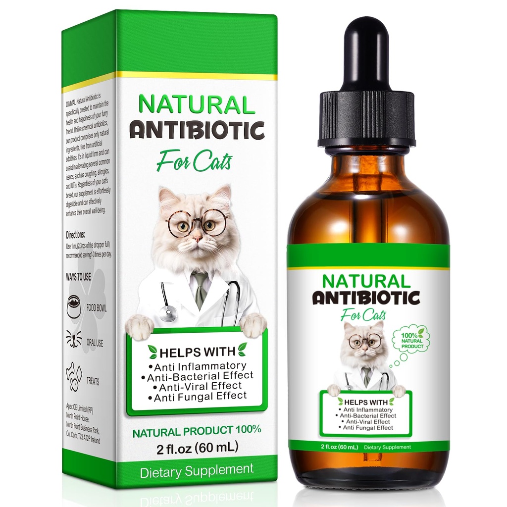 Antibióticos de gato, Antibióticos para gatos, Antibióticos de gato naturais Suplementos de ervas multivitamina 60ml