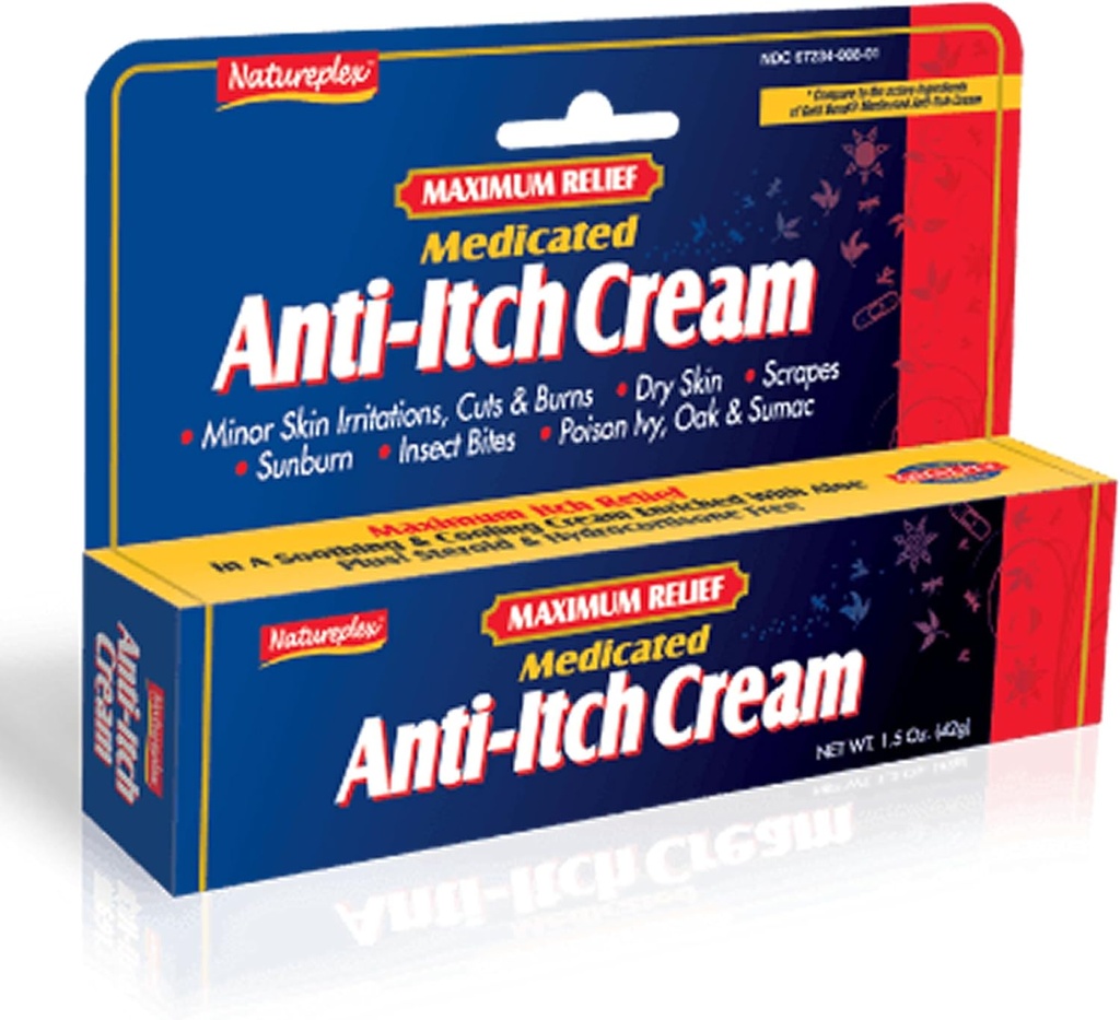 Pacote máximo de creme anti-itch medicado de alívio 3