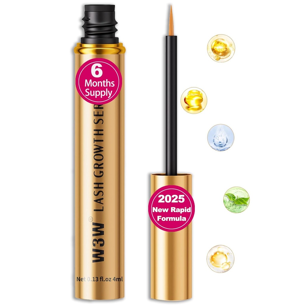 Soro de Lash, 2025 atualizado, Serum de crescimento rápido das pestanas para mais forte, pestanas mais saudáveis,Serum de crescimento da sobrancelha,Ingredientes naturais(Lash Surem atualizado)