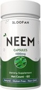 Cápsulas de Folha de Neem 1000mg Pó (Azadirachta Indica Herbal Supplement) Não-GMO, Sem Glúten, Sem Aditivos Artificiais (60 Count of 1))