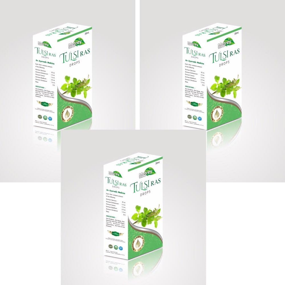 Metrey Tulsi Ras Embalagem de 3 ( 3 * 30 ml)
