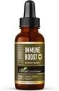 Herbal Goodness Imune Support Líquido 1oz – Suplemento Natural de Ervas para a Saúde Imune & Gut, Vitaminas Líquidas para Adultos & Crianças, com Echinacea, Astragalus e Graviola – 1 garrafa