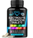 Eletrólitos - Comprimidos de Eletrólito com Magnésio, Sódio, Potássio, Cloreto, Vitaminas D3 & B6, Kelp Pó - Pílulas de Sal - Made in USA - Comprimidos Orais como Cápsulas - Vegan & Keto Friendly - 120 Tabs