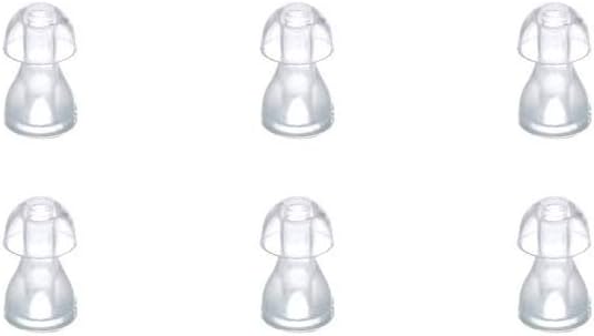 (6pcs/lot)Hearing Aid Ear Tips Silicone Earplug Domes para BTE, ITE e Pocket Hearing Aids Ear Bud Substituições (Pequeno Φ8mm)