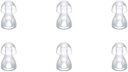 (6pcs/lot)Hearing Aid Ear Tips Silicone Earplug Domes para BTE, ITE e Pocket Hearing Aids Ear Bud Substituições (Pequeno Φ8mm)