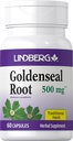 Cápsulas de Raiz de Goldenseal de Lindberg, 500mg, 60 Cápsulas, Herb Tradicional, Extrair Suplemento, Sem GMO, Glúten Grátis