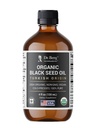 Dr. Berg Black Seed Oil Orgânico Cold Pressed – Puro Nigella Sativa Black Cumin Oil – USDA Orgânico, Halal, Vegan – para o cabelo, pele, suporte imunológico – líquido não refinado – garrafa de vidro 4 oz