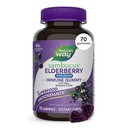 Nature's Way Sambucus Zero Sugar Imune Gummies, Apoio diário imune*, Extrato de Amora Negra, Vitamina C, Vitamina D3, Zinco, Livre de Açúcar, Açúcar sem álcool, Adoçantes à base de plantas, 70 chicletes