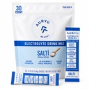 Salti Electrolyte Drink Mix Powder Unflavored, 30 Stick Packs, 1000mg de sódio, B Vitaminas & Trace Minerals, Zero açúcar, Keto & Vegan Hidratação amigável, 7.4 oz