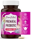 Mama natural pré-natal Probióticos para as mulheres – Gut & Imune Suporte para a gravidez, amamentação e pós-parto* 25 bilhões de UFC, 12 estirpe Probiótico & Prebiótico Mistura para apoiar a mãe e bebê