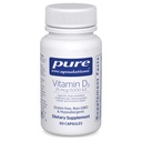 Encapsulamentos Puros Vitamina D3 25 mcg (1.000 UI) - Suplemento para Apoio Osso, Articulação, Mama, Coração, Colônia e Saúde Imune - com Vitamina D Premium - 60 Cápsulas