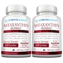 Aprovado Science® Astaxantina 12 mg - Antioxidante de força extra - Suporta coração, olhos, pele - 180 Cápsulas Vegan - 6 Mês de Fornecimento