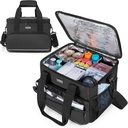 Saco médico isolado de Trunab com dividers ajustável, suprimentos de medicina Bolsa resistente à água para casa, viagem, camping, saco vazio - Design patenteado, preto
