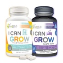 I Can Grow Day & Night Bundle for Kids 10+ & Teens Suporte ao crescimento com L-Arginina, Colostrum, Magnésio