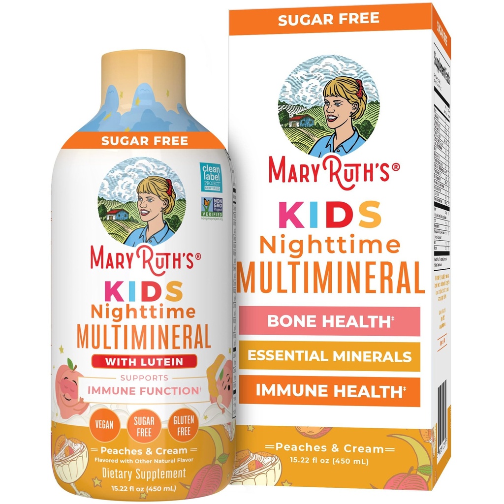 Crianças Liquid Nighttime Multimineral por MaryRuth's Saúde Óssea Função Imunitária .