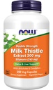 Now Foods Supplements, Silymarin Milk Thistle Extract 300 mg com alcachofra e dente-de-leão, dupla força, suporta a função hepática*, 250 cápsulas de Veg (1)