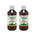 Agora Alimentos Melhor Stevia Extrato Líquido Original, 8 garrafa de onça (Pacote de 2)