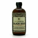 ÓLEO DE SEDE PRETO - frasco de vidro de 16 onças. 100% Puro & Frio. Não filtrado, Undiluted, Raw. NON-GMO & Vegan Nigella Sativa (Black Cumin). Hexane & conservantes livre. Escuro & potente