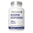 Diosmin Hesperidina 1200 mg Complexo, 240 Cápsulas, Citrus Bioflavonoides Extrato de Frutas Rico, 100% Vegetariano, Não-GMO e Glúten Livre (180 Count of 1))