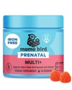 Melhor bem-estar do ninho Mama Bird Pré-natal Multi Plus - Pré-natal Cuidado Suplemento Suporta Cérebro & Saúde Digestiva - Vegan Multivitamin com metilfolato & Mais - Morango, 60 Gummies (30 Servings)