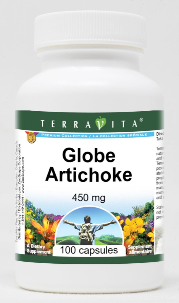 Globe Alcachoke - 450 mg (100 Cápsulas, ZIN: 520262)