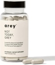 Arey não hoje, Grey Daily Hair Supplement for Women & Men , reduz o crescimento do cabelo cinza & Repigment em 3-6 meses , Promove mais saudável, Cabelo mais grosso , B +D Vitaminas , Vegan & Gluten Free (1 mês)