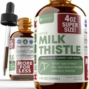 Rejuvica saúde ativo leite cardo 4oz XL Super tamanho - Advanced leite cardo semente líquido extract gotas - Pode apoiar o fígado - Vegan açúcar livre não OGM tintura