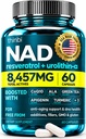 NAD Suplemento 300Mg Força extra NMN alternativa lipossomal + chá verde para mulheres e homens w/ Urolithin A, Resveratrol, CoQ10, ácido alfa lipoico