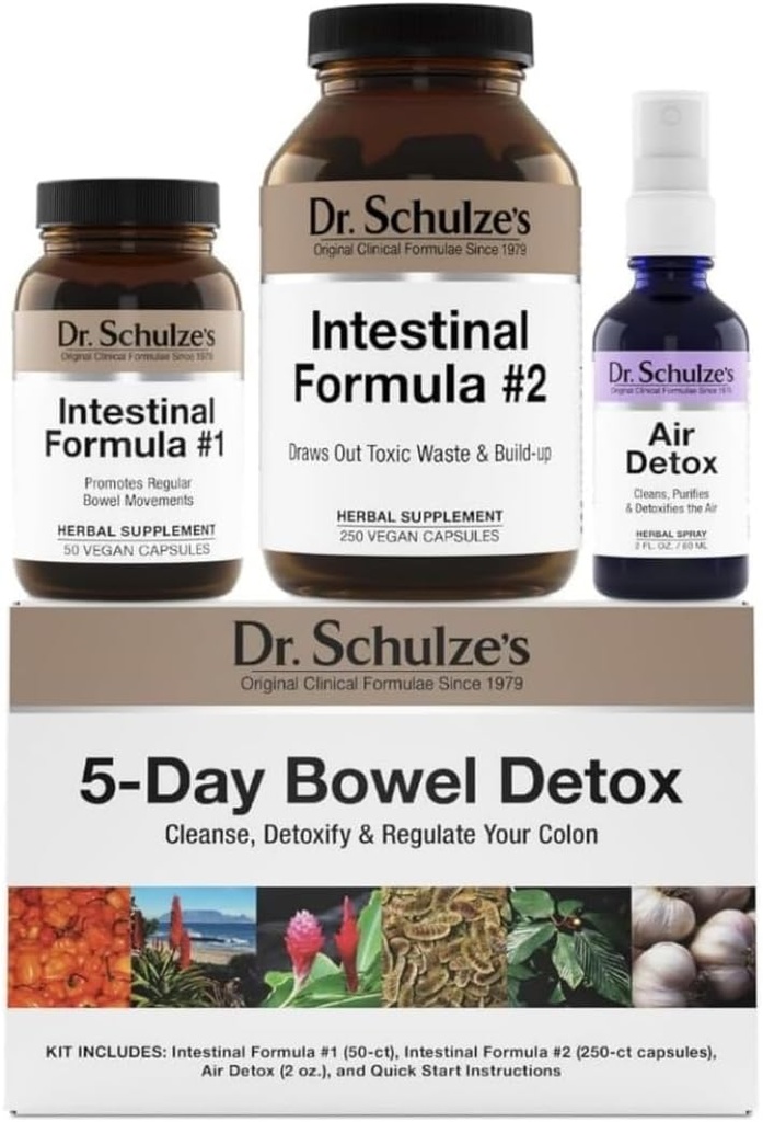 Dr. Schulze's 5-Day Bowel Detox ou Herbal Colon Cleanse Pode Melhorar a Digestão Promove movimentos saudáveis