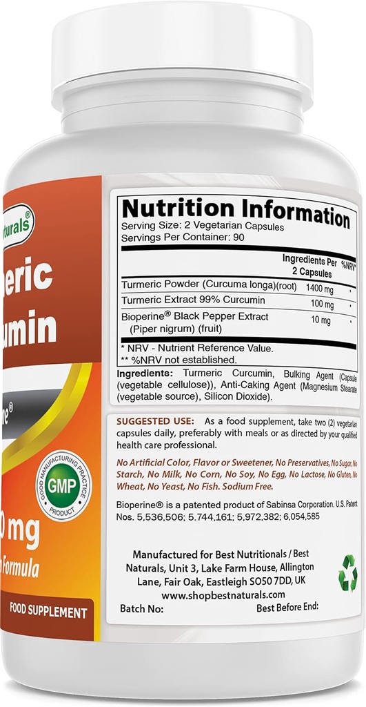 Curcumina Turmérica 1500mg & Acetil L-Carnitina 500 Mg