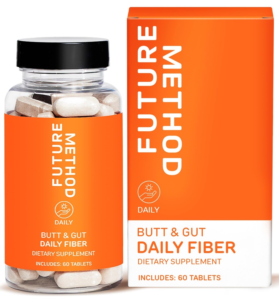 MÉTODO FUTURO Suplemento de fibra, Acácia e Psyllium Husk Pills para Digestion (60ct)