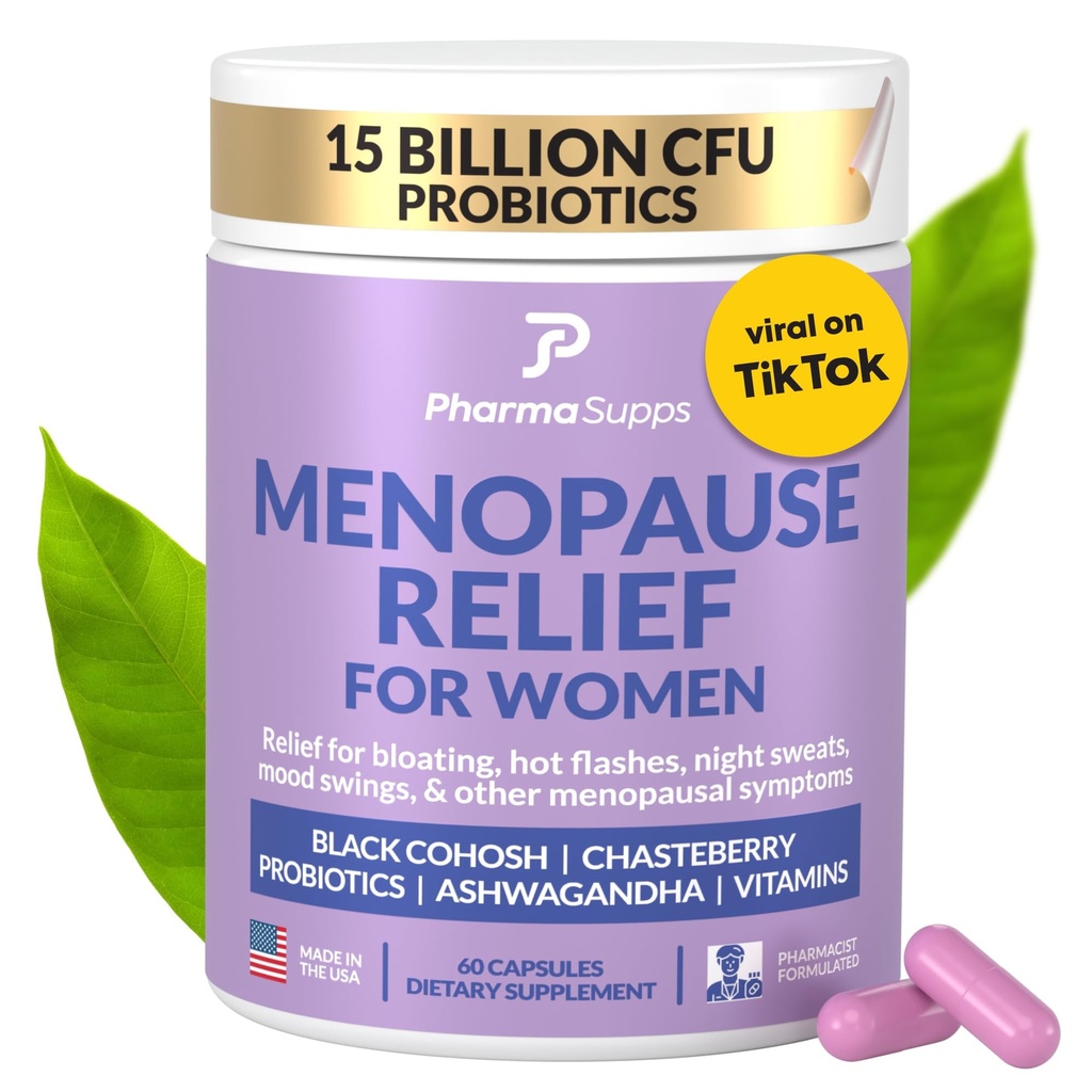 Suplementos naturais de menopausa para as mulheres - Perimenopausa Suplementos para o equilíbrio hormonal, Bloating & Mood Swings .