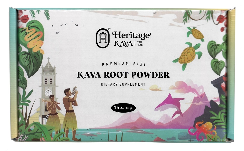 Prémio Fiji Noble Kava Root Powder 16 Oz/1LB