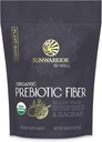 Sunwarrior Fiber Supplement Prebiótico Orgânico □ Vegan Fiber Supplement Pure Gut Health Booster com Ingredientes Puros para Harmonia Digestiva
