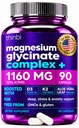 Magnesium Glycinate 1160mg + Aloe Vera, D3 & K2 Complex