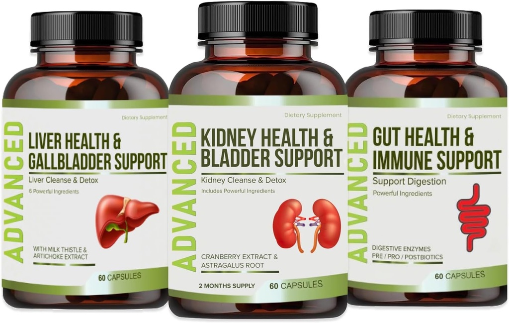 Rim Cleanse Detox e reparação e suporte de bexiga- Rim Suporte Suplemento para Restauração de Rim com Chanca Piedra,Cranberry, Juniper Berries para Rim Detox e Bladder Saúde.