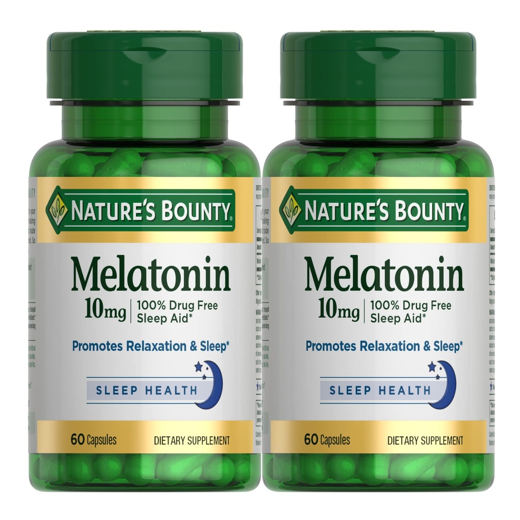 Melatonina pela recompensa da natureza, 60 Count (Pacote de 2)