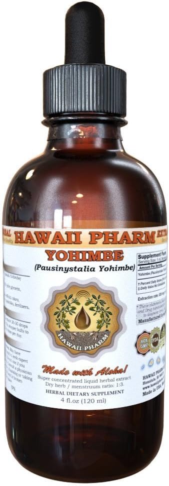 Yohimbe Liquid Extract, Yohimbe Liquid (Pausinystalia Yohimbe) Tintura 4 onças