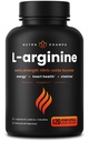 NutraChamps L-Arginina Suplemento 1000mg + L-Citrulina 250mg & Raiz de beterraba – impulsionador de óxido nítrico para a saúde do coração, energia e resistência – Complexo Aminoácido de força extra – 120 Cápsulas Vegan