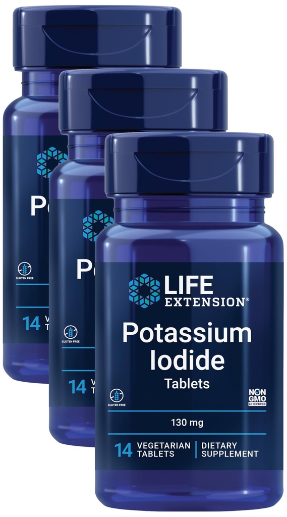 Iodeto de potássio 130mg 14 comprimidos (embalagem de 3)