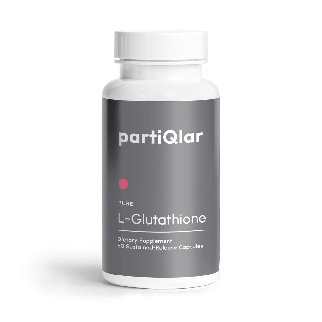 Puro L-Glutationa 500mg – Antioxidante Suporte e Suplemento Detox – Fornecimento de 2 meses - Feito nos EUA - Forma de Glutationa Reduzida - Libertação Mantida 60 Cápsulas