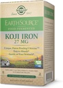 Solgar Terra Fonte de Alimentos Fermentados Koji Ferro 27mg, 30 Cápsulas Vegetais - Maior Absorção, Lento-Release Ferro - Gentil no estômago - Não-GMO, Vegan, Sem glúten, Leite Livre, Kosher - 30 Servings