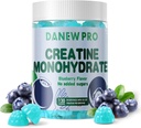 Creatina Mono-hidratada Gummies 5000mg para homens e mulheres, Creatina Mono-hidratada para força muscular, Muscle Builder, Energy Boost, Suplemento pré-trabalho(120 Conde)-Blueberry Flavor