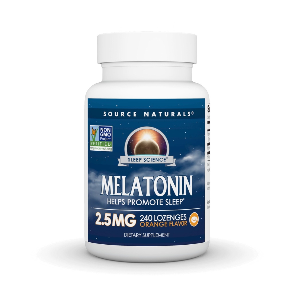 Fonte Natural Melatonina 2,5 mg - 240 Lozenges sabor laranja