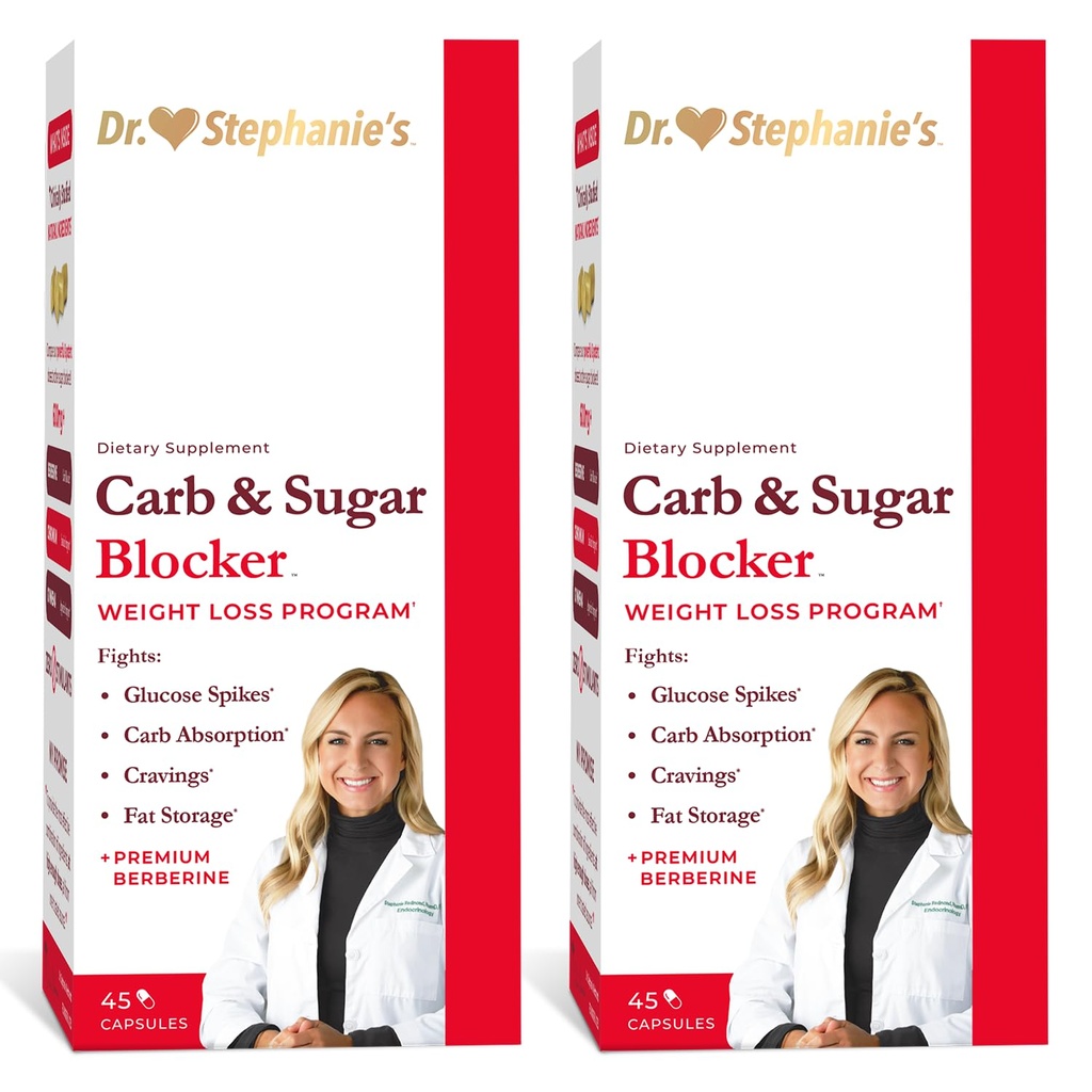 Dr. Stephanie's Mealtime Carb & Sugar Blocker - reduzir os carboidratos e açúcares digeridos, estimulante-livre (2 pacote)