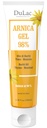 Dulác - Arnica Gel para contusões e inchações 3,38 Fl Oz, 98% Arnica Montana Creme Força extra para músculo e alívio conjunto, não gorduroso, fórmula natural, efeito fresco, álcool livre