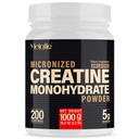 100% Pure Creatina Monohidrato em pó 200 Servings, Pó Micronizado, Crescimento muscular, Sem sabor, Ideal para atletas & Fitness Entusiastas, Laboratório de terceiros testado, Vegan, 1000 g