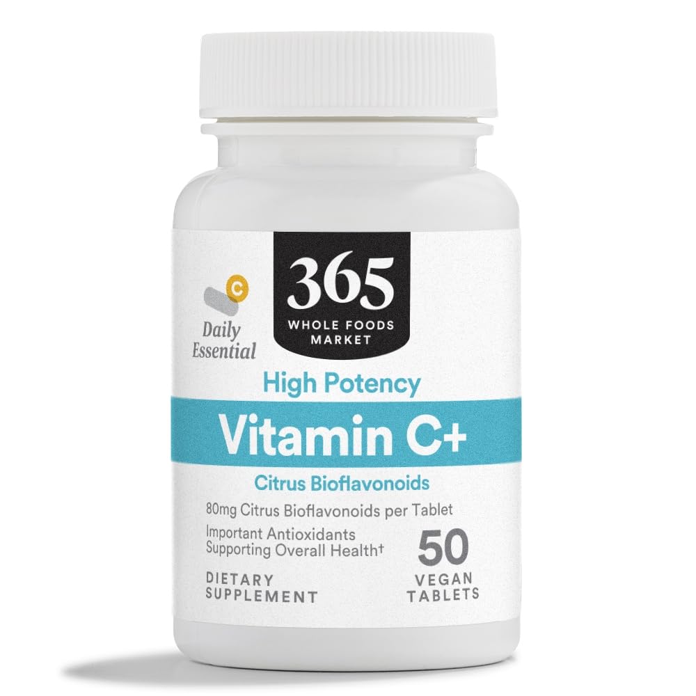 365 por mercado inteiro de alimentos, vitamina C complexo de alta potência, 50 comprimidos