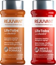 Rejuvante masculino & feminino AKG Longevidade Suplemento - 2 Pack (1 masculino + 1 feminino) 1000MG 98% Puro cálcio Alpha-Ketoglutarato - patenteado Sustentado-Lançamento Fórmula para reparo celular & Vitalidade